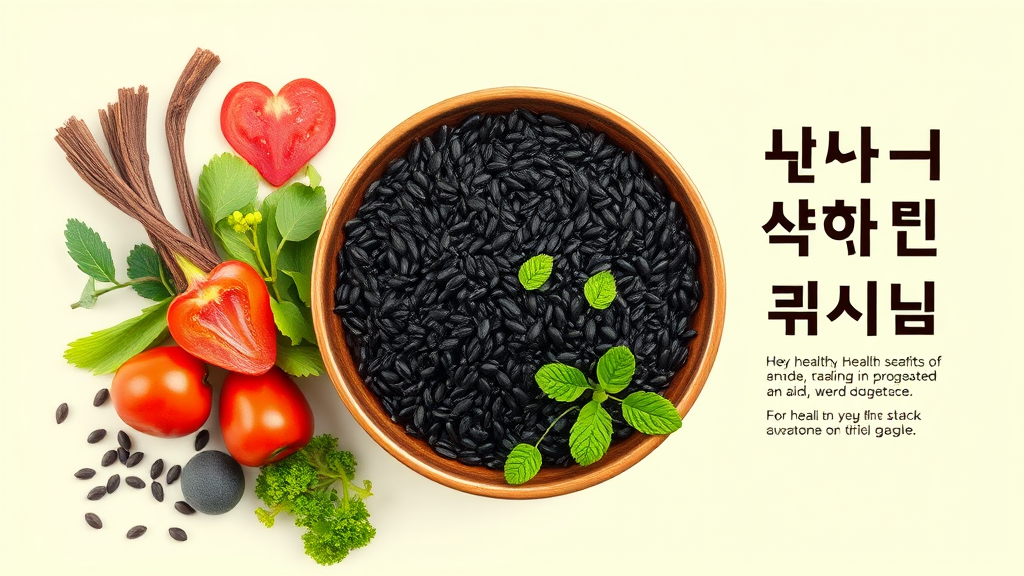 검정보리쌀의 건강 효능과 영양 성분 분석